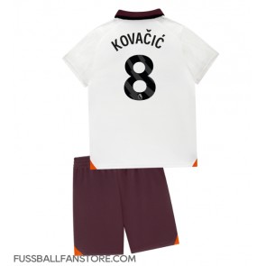 Manchester City Mateo Kovacic #8 Replik Auswärtstrikot Kinder 2023-24 Kurzarm (+ Kurze Hosen)